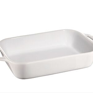 Staub Ceramic Rectangular 2.5QT Baking Dish- White